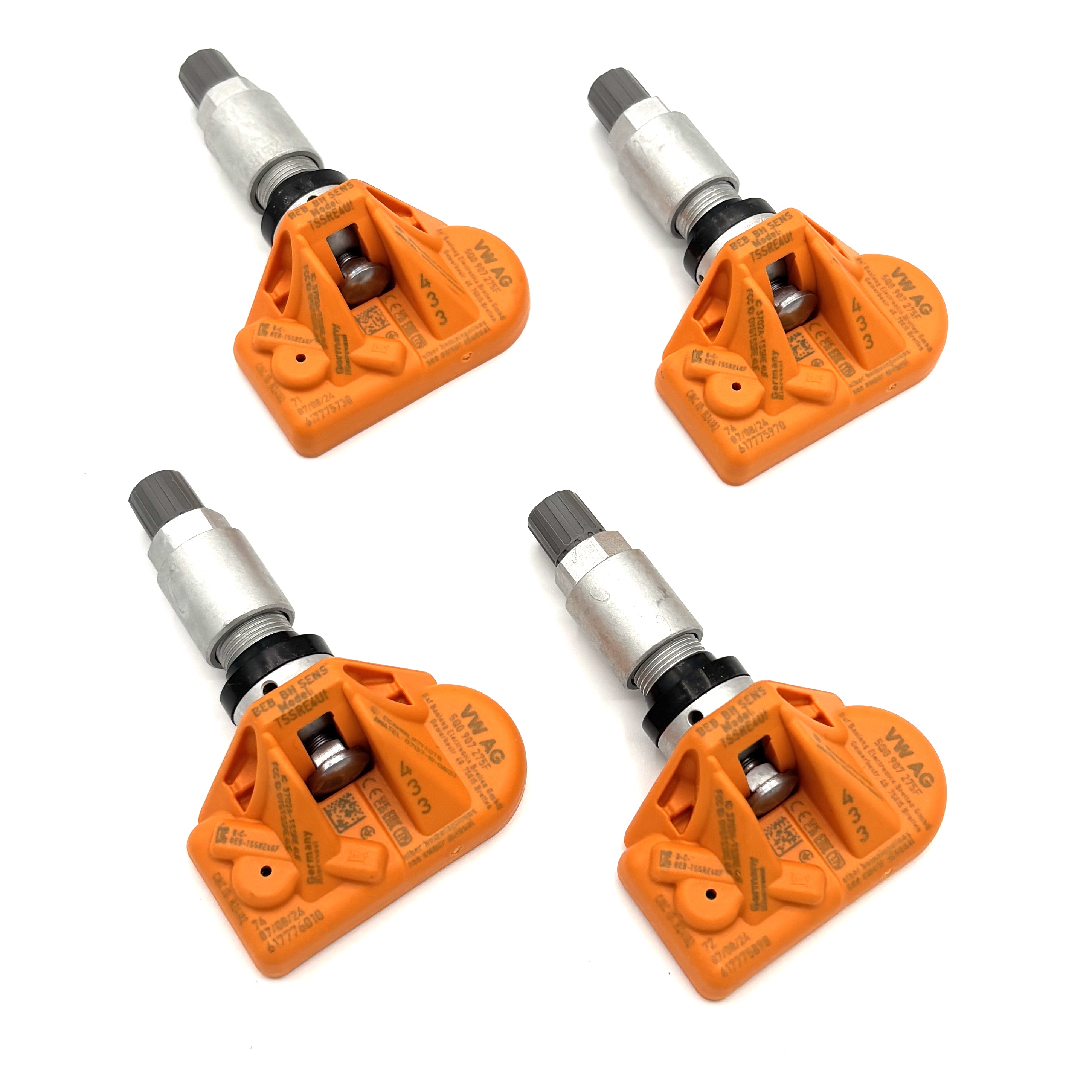 Original 4x VW Reifendrucksensor RDKS TMPS RDK Porsche Audi 5Q0907275F Sensoren Original 4x VW Reifendrucksensor RDKS TMPS RDK Porsche Audi 5Q0907275F Sensoren