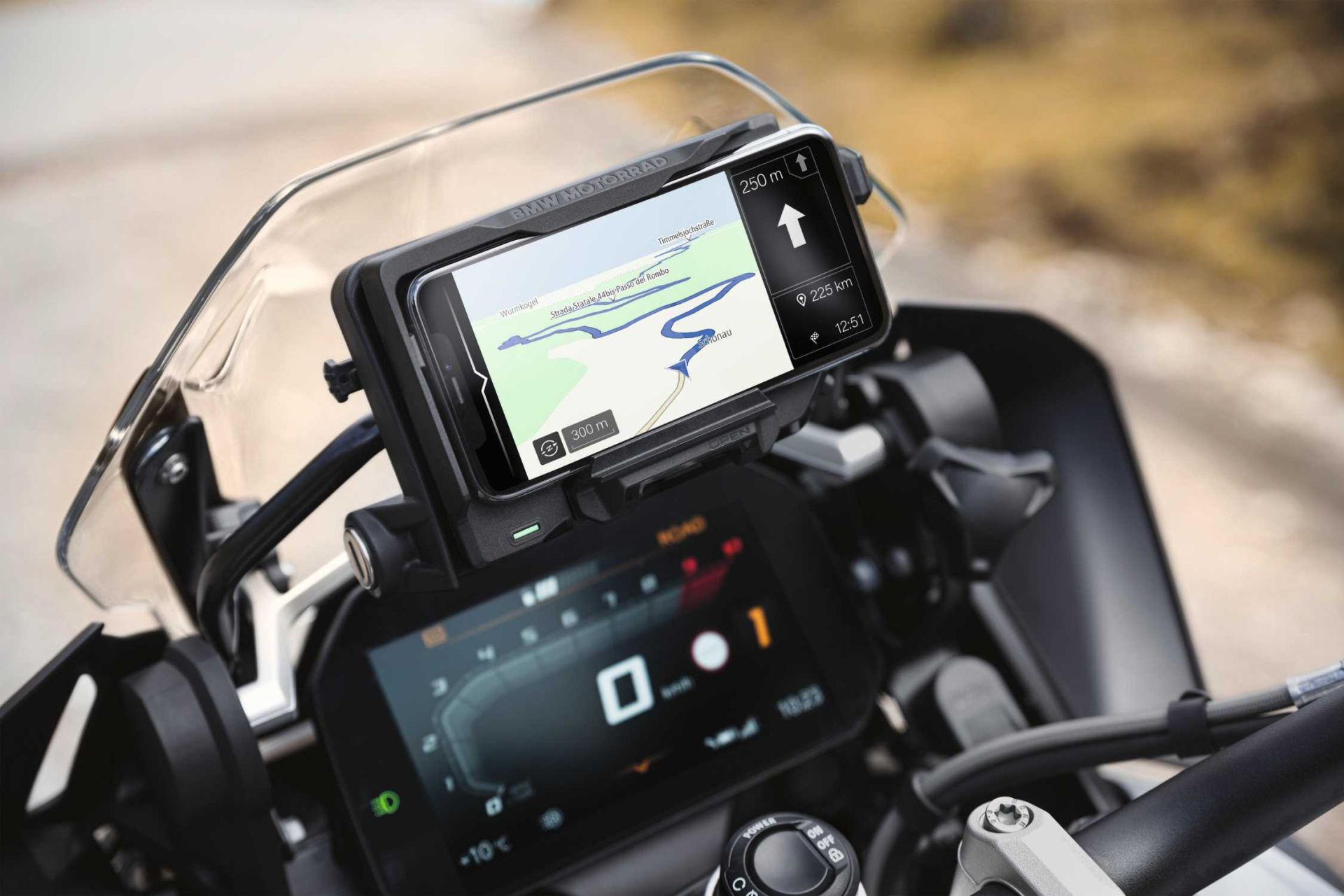 Motorrad Handyhalterung Mit Ladefunktion